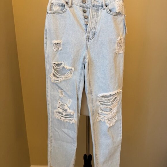 NWT PacSun High Rise Straight 90s Jeans, Size 24 - Picture 1 of 6